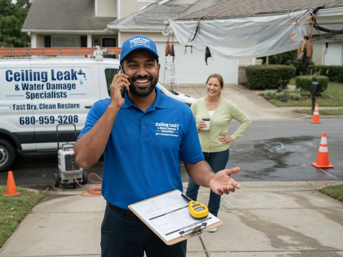 Ceiling Leak Cleanup West Alton, MO FAQs